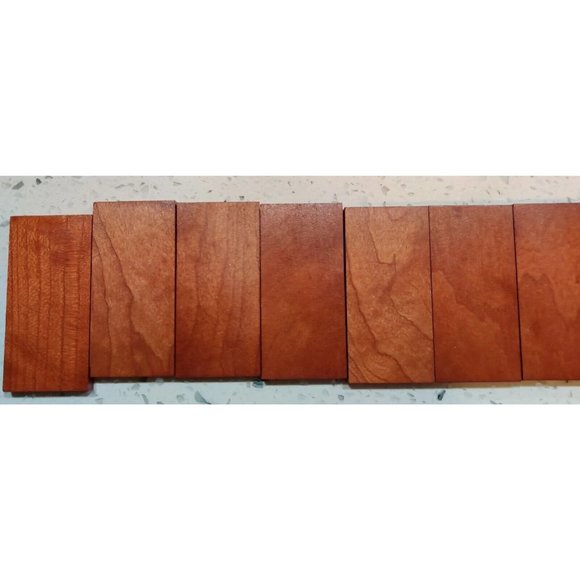 Double 6 Domino Set Natural Polished Wooden Tiles & Box Hand Crafted 28 Pieces - Picture 6 of 8